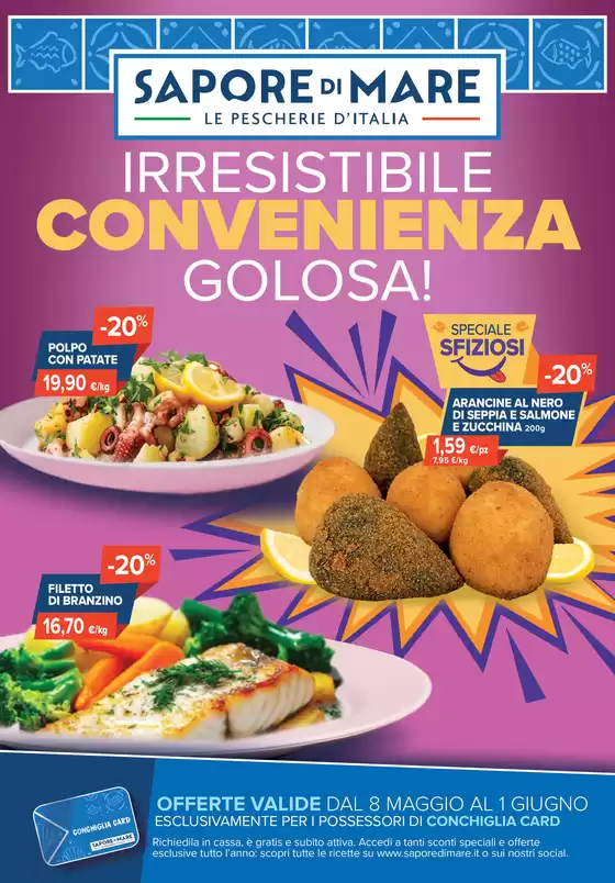 Volantino Sapore di Mare a Treviso | Irresistibile convenienza golosa! | 8/5/2025 - 1/6/2025