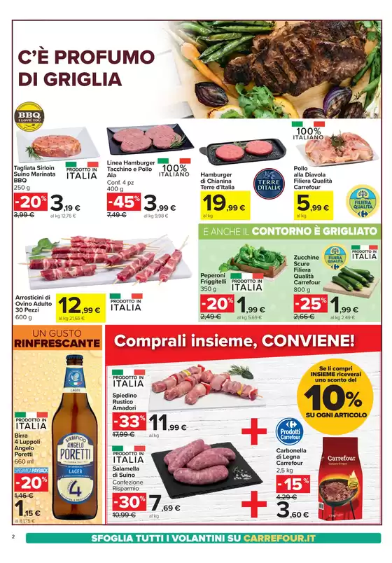 Volantino Carrefour Market a Tivoli | Sconti alla griglia | 1/5/2025 - 4/5/2025