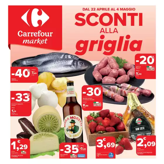 Volantino Carrefour Market a Anagni | Sconti alla griglia | 1/5/2025 - 4/5/2025