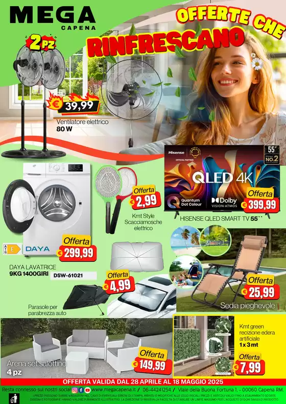Volantino Mega a Capena | Mega Capena - Offerte che rinfescano | 28/4/2025 - 18/5/2025