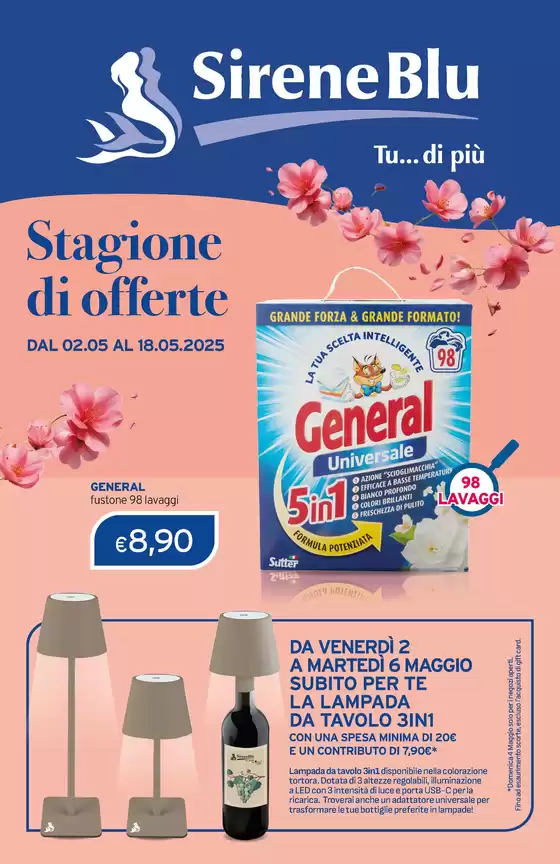 Volantino Sirene Blu a San Martino di Lupari | Stagione di offerte | 2/5/2025 - 18/5/2025