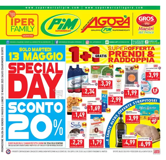 Volantino IperFamily a Roma | 1+1 gratis | 2/5/2025 - 12/5/2025
