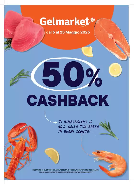 Volantino Gelmarket a Chieri | 50% cashback | 5/5/2025 - 25/5/2025