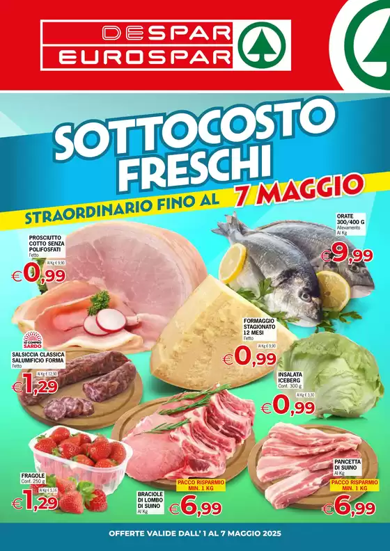 Volantino Eurospar a Santa Teresa Gallura | Sottocosto freschi | 2/5/2025 - 7/5/2025