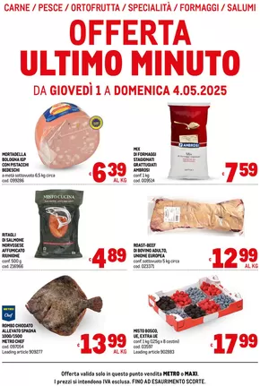 Volantino Metro a Sassari | Offerte freschissimi | 2/5/2025 - 4/5/2025