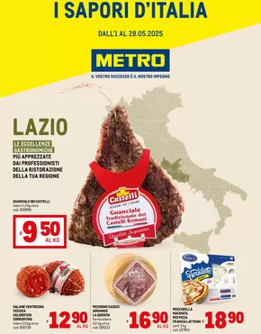 Volantino Metro a Roma | Sapori d'Italia -Lazio | 2/5/2025 - 28/5/2025