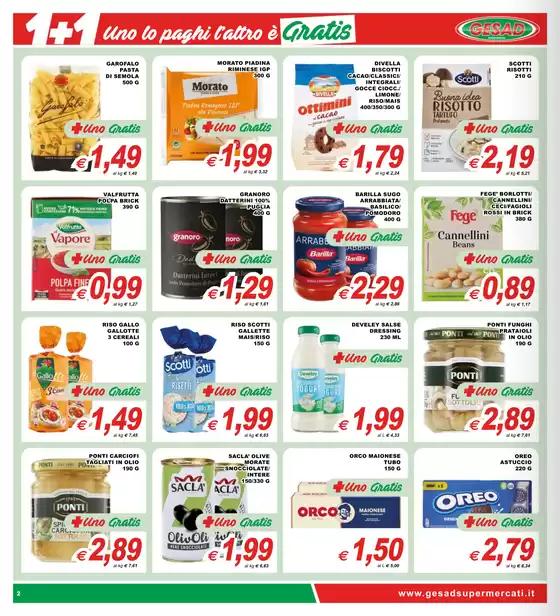Volantino Gesad Supermercati | Uno lo paghi l'attro e gratis | 2/5/2025 - 13/5/2025