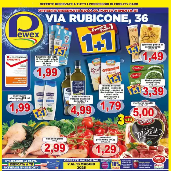 Volantino Pewex | 1+1 | 2/5/2025 - 13/5/2025