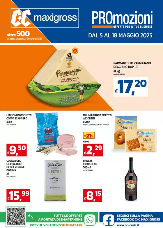Volantino C+C a Modena | Promozioni, offerte per il tuo business | 5/5/2025 - 18/5/2025