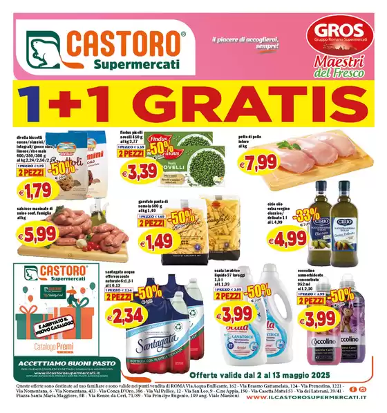 Volantino Il Castoro | 1+1 gratis | 2/5/2025 - 13/5/2025