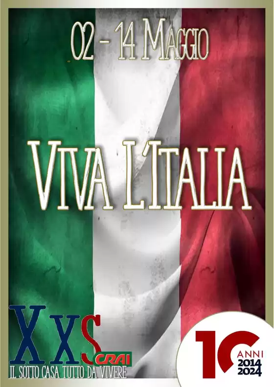 Volantino Xxs Market a Noci | Viva l'italia | 2/5/2025 - 14/5/2025
