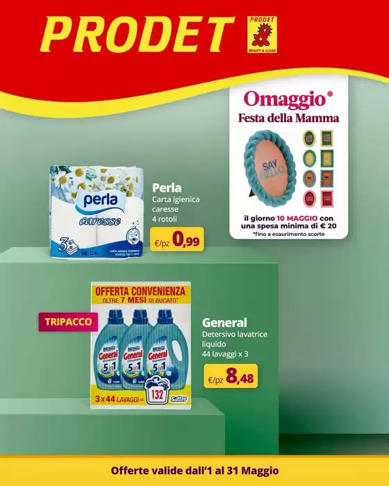 Volantino Prodet a Gravina in Puglia | Offerte Prodet | 2/5/2025 - 31/5/2025