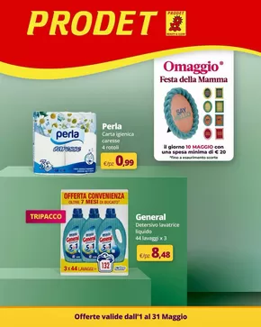 Offerte di Cura casa e corpo a Bolzano Vicentino | Offerte Prodet in Prodet | 2/5/2025 - 31/5/2025