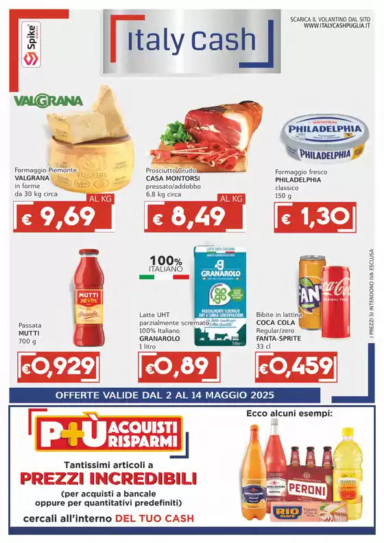 Volantino Italy Cash Puglia a Fasano | Prezzi incredibili | 2/5/2025 - 14/5/2025