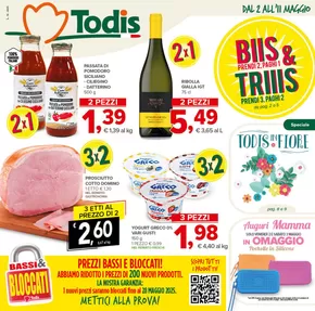 Offerte di Discount a Santa Marinella | Prendi 2, paghi 1 in Todis | 2/5/2025 - 11/5/2025