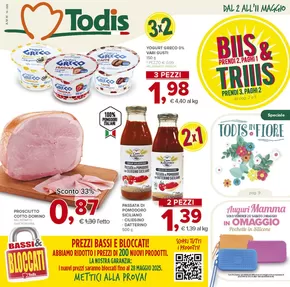 Volantino Todis a Giuliano Teatino | Prendi 2, paghi 1 | 2/5/2025 - 11/5/2025