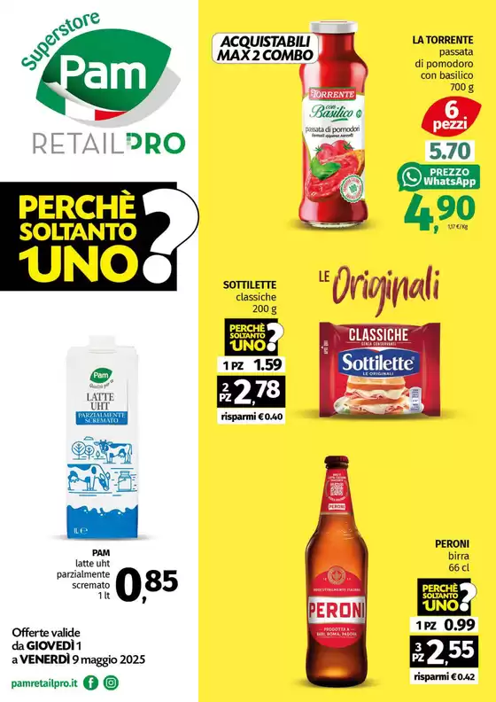 Volantino Pam RetailPro a Mirabella Eclano | Perche soltanto uno? | 2/5/2025 - 9/5/2025