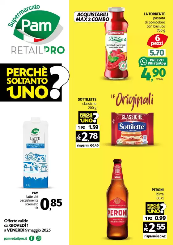 Volantino Pam RetailPro | Perche soltanto uno? | 2/5/2025 - 9/5/2025