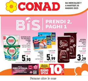 Volantino Conad a Casaprota | Prendi 2, paghi 1 | 7/5/2025 - 20/5/2025