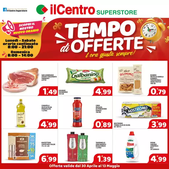 Volantino Il Centro Superstore | Tempo di offerte | 2/5/2025 - 13/5/2025