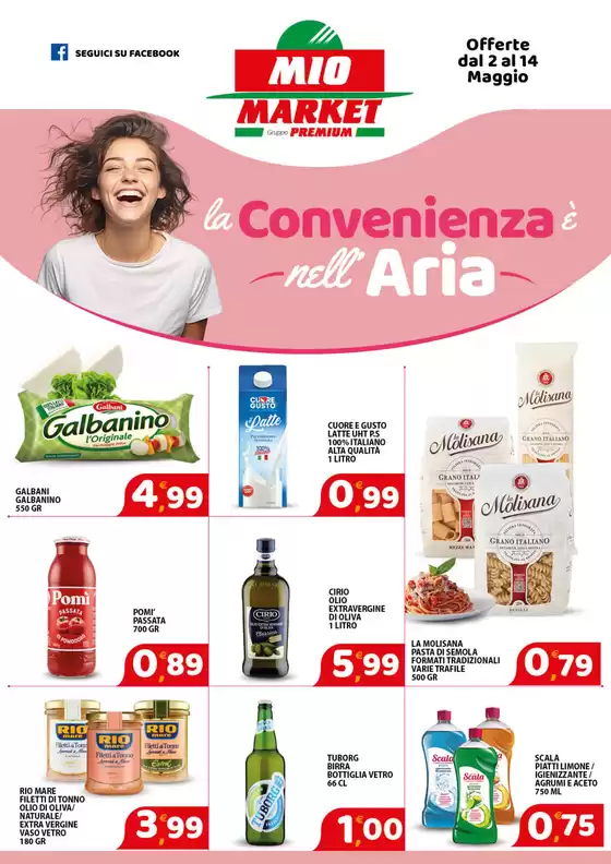 Volantino Mio Market a Monte San Biagio | La convenienza nell'aria | 2/5/2025 - 14/5/2025