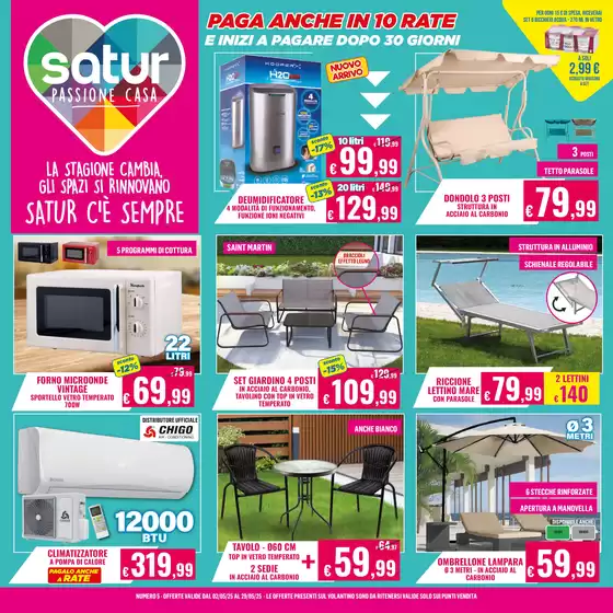 Volantino Satur a Milano | Paga anche in 10 rate | 2/5/2025 - 29/5/2025