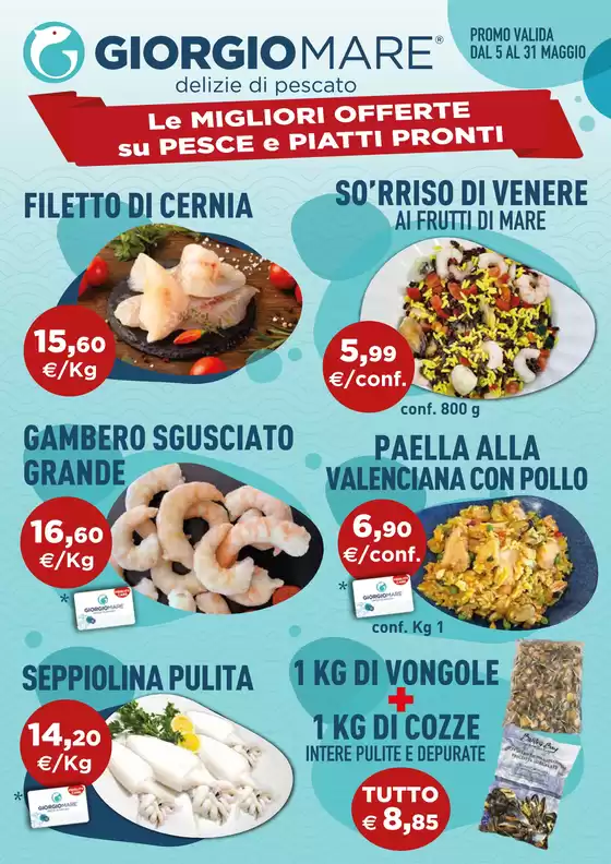 Volantino Giorgio Mare a Matelica | Le migliori offerte su pesce e piatti pronti | 5/5/2025 - 31/5/2025