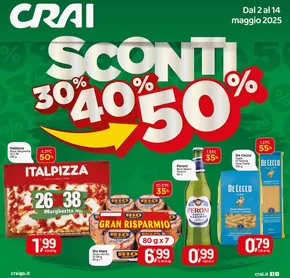 Volantino Crai a Torino | Sconti 30% 40% 50% | 2/5/2025 - 14/5/2025
