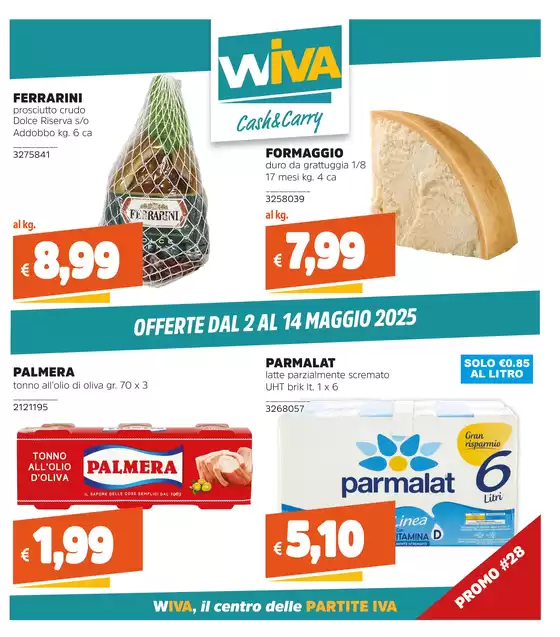 Volantino Wiva Cash&Carry | Offerte dal 2 al 14 maggio | 2/5/2025 - 14/5/2025
