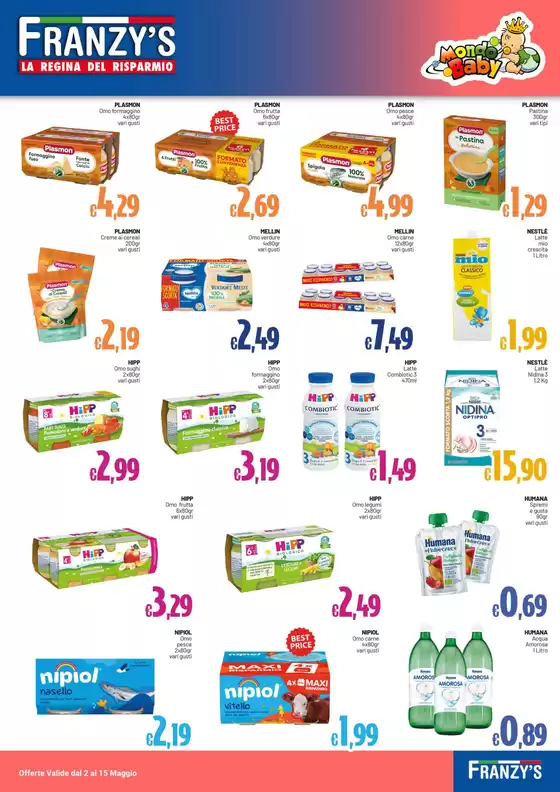 Volantino Franzy's a Mazara del Vallo | La regina del risparmio | 2/5/2025 - 15/5/2025