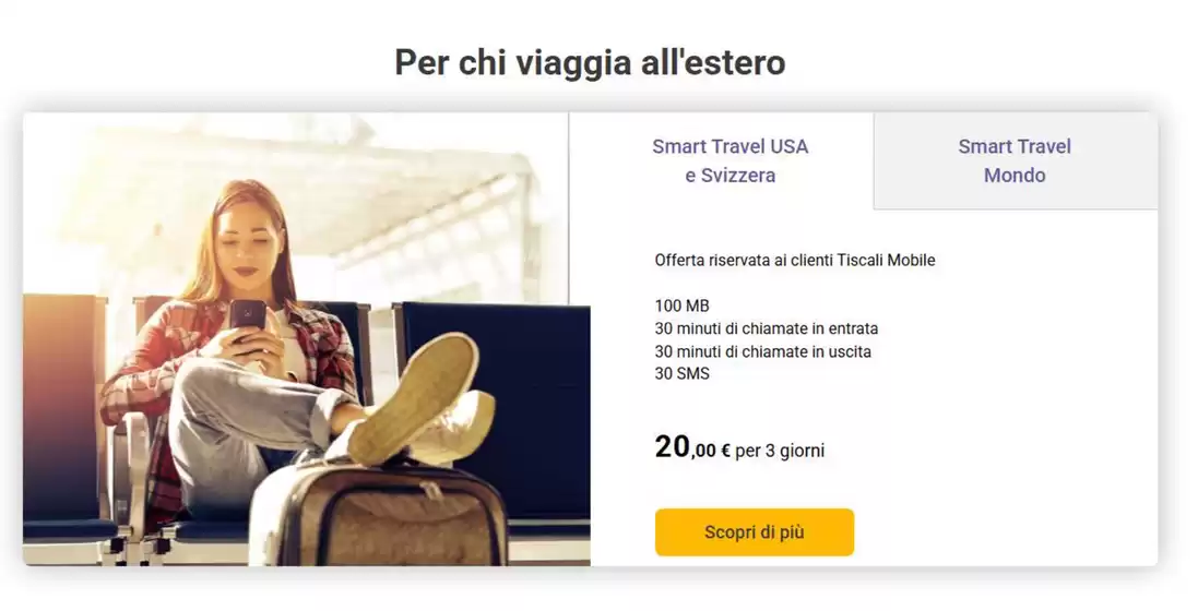 Volantino Tiscali Casa a Olbia | Per chi viaggia all'estero | 2/5/2025 - 8/5/2025