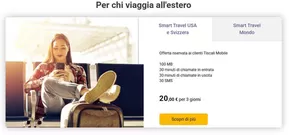 Offerte di Servizi a Candela | Per chi viaggia all'estero  in Tiscali Casa | 2/5/2025 - 8/5/2025