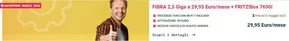Offerte di Servizi a Salice Salentino | FIBRA 2,5 Giga a 29,95 Euro/mese in Ehiweb | 2/5/2025 - 31/5/2025