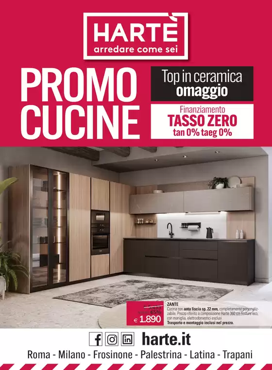 Volantino Hartè a Avellino | Promo cucine | 2/5/2025 - 25/5/2025