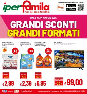 Volantino Iperfamila a Fiorano Modenese | Grandi sconti grandi formati | 5/5/2025 - 14/5/2025