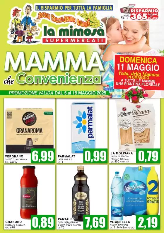 Volantino La Mimosa Supermercati a San Giuseppe Vesuviano | Mamma che convenienza | 5/5/2025 - 18/5/2025