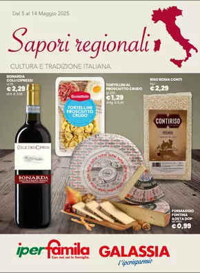 Volantino Galassia a Novi Ligure | Sapori regionali 5_14 maggio | 5/5/2025 - 14/5/2025