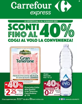 Volantino Carrefour Express | Sconti fino al 40% | 5/5/2025 - 14/5/2025