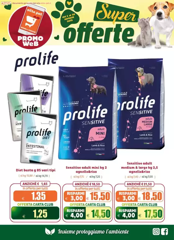 Volantino Elite Pet a Roma | Super offerte | 5/5/2025 - 20/5/2025