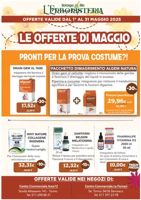 Offerte di Salute e Benessere a Venaria Reale | Le offerte di maggio in Bottega in Bio | 5/5/2025 - 31/5/2025