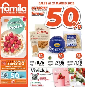 Volantino Famila | Sconti fino al 50% | 8/5/2025 - 21/5/2025