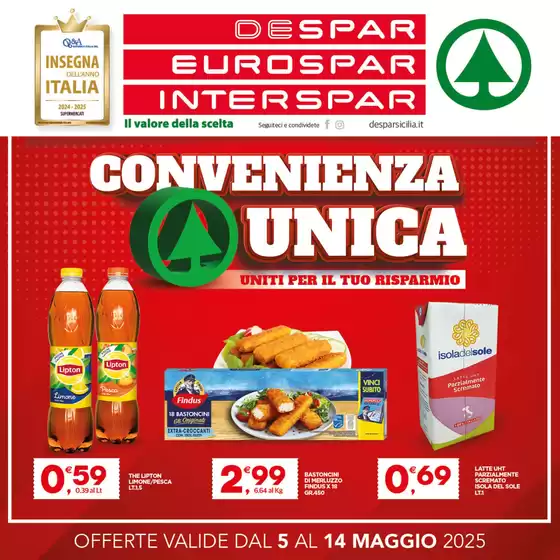 Volantino Eurospar a Villa San Giovanni | Convenienza unica | 5/5/2025 - 14/5/2025