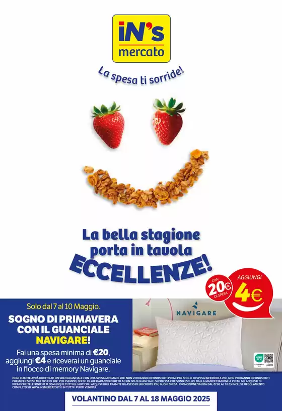 Volantino IN'S a Roma | La bella stagione porta in tavola eccellenze! | 7/5/2025 - 18/5/2025