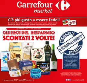 Volantino Carrefour Market | Gli eroi del risparmio Scontati 2 volte! | 5/5/2025 - 14/5/2025