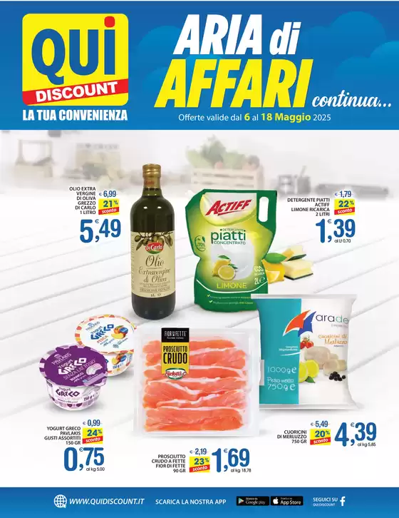 Volantino Qui Discount | Aria Di Affari | 6/5/2025 - 18/5/2025