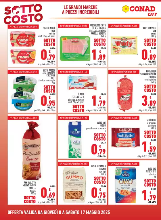 Volantino Conad City a Roma | SOTTOCOSTO | 8/5/2025 - 17/5/2025