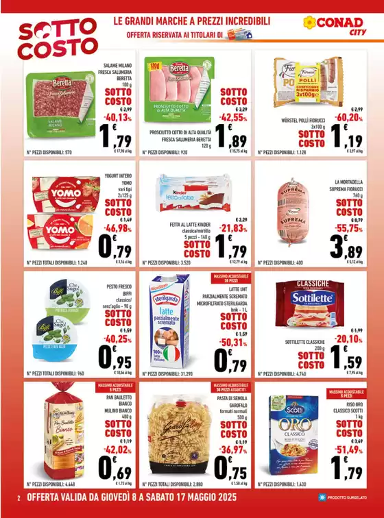 Volantino Conad City a Villa San Giovanni | Sottocosto | 8/5/2025 - 17/5/2025