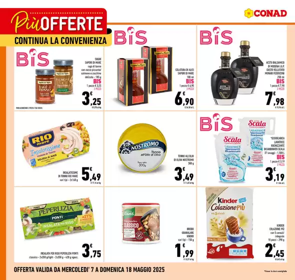 Volantino Conad a Marano di Napoli | Più Offerte continua la Convenienza | 7/5/2025 - 18/5/2025