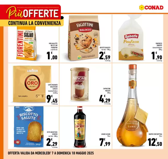Volantino Conad a Marano di Napoli | Più Offerte continua la Convenienza | 7/5/2025 - 18/5/2025
