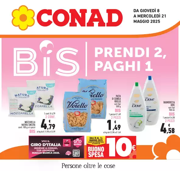 Volantino Conad | Prendi 2, paghi 1 | 8/5/2025 - 21/5/2025